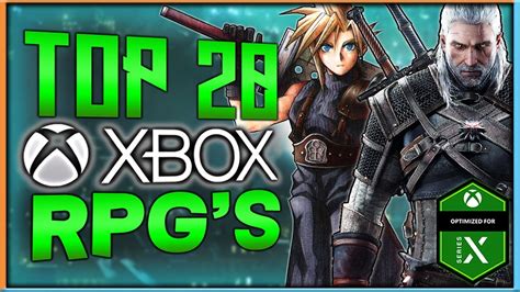 Top 20 Xbox Series and Xbox One RPG's | 2022 - YouTube