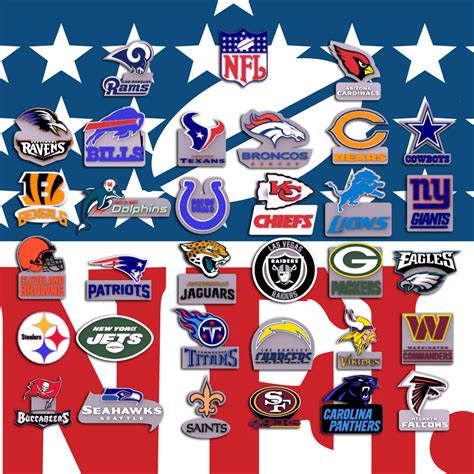 3D file NFL all LOGOS Printable an Renderable 🏈・3D printing model to ...