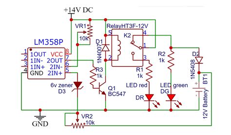 Automatic Battery Charger Circuit Using LM358 OP-AMP, 49% OFF