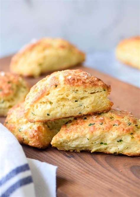 Savory Cheddar Herb Scones - West of the Loop