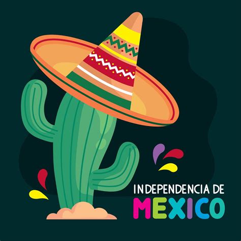 mexico independence lettering card 11251427 Vector Art at Vecteezy