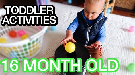 WHAT ACTIVITIES MY 16 MONTH OLD BABY DOES IN A DAY! - YouTube