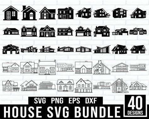 House Svg Bundle, House Silhouette Svg, House Vector Svg, Home Svg, Dog ...