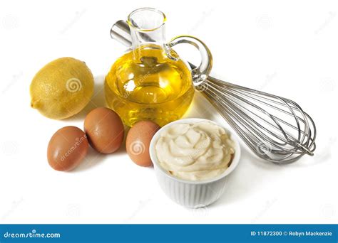 Mayonnaise Ingredients stock photo. Image of isolated - 11872300