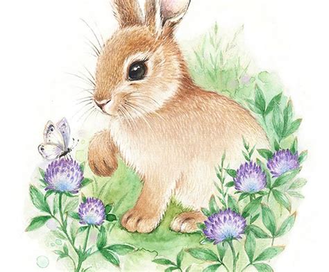 Charlie Bunny- Adorable Rabbit Print Hannah Longmuir ...