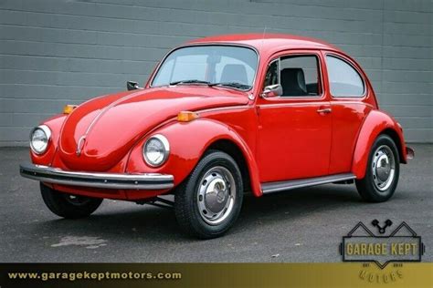 1972 Volkswagen Beetle Red Coupe 1600cc 4-Cylinder 778 Miles for sale ...