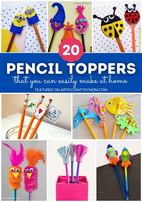 20 DIY Pencil Toppers for Kids to Make