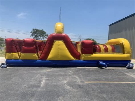 Rainbow Obstacle Course | Party With Us RGV Inflatables