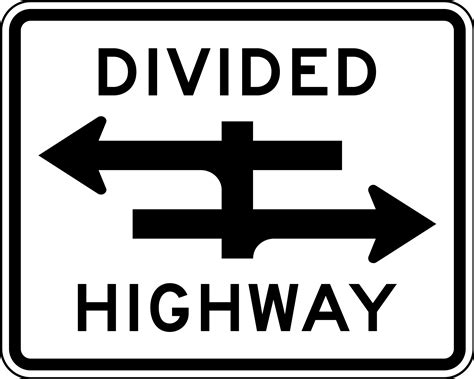 R6-3 DIVIDED HIGHWAY CROSSING - Signs & Safety Devices