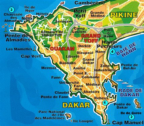 Map of Dakar