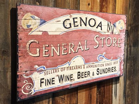 General Store Vintage Sign | Personalized & Custom Wood Sign | On Tahoe ...