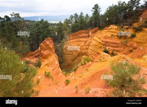 Roussillon ochre quarries, Languedoc-Roussillon, Provence, Southern ...