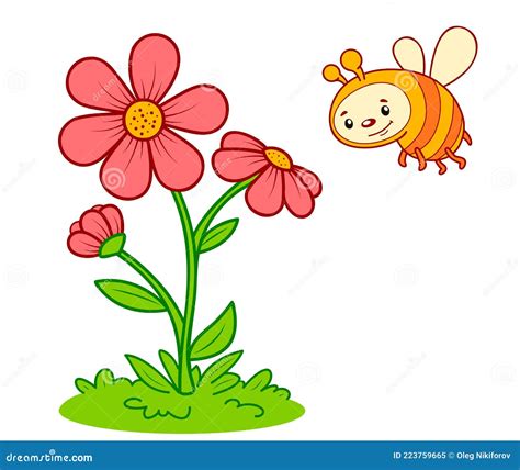 Flower Clipart . Isolated On White Background. Royalty-Free Stock Image ...