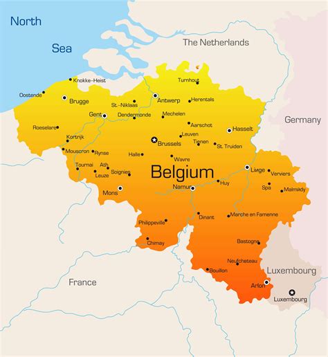 Map Belgium