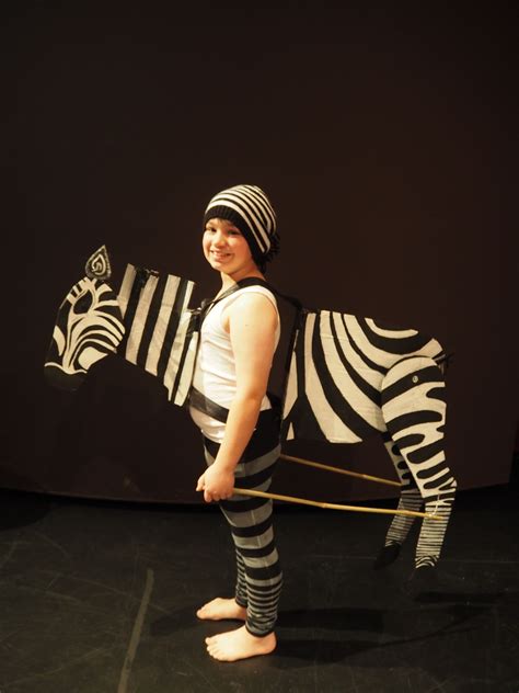 Zebra costume for The Lion King Junior musical production. Created by ...