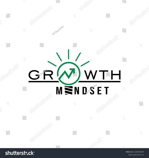 Growth Mindset Wordmark Logo Design Stock Vector (Royalty Free ...