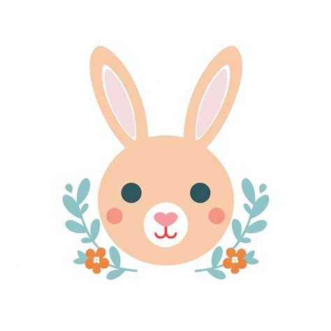 Premium AI Image | Pastel Color Design Cute bunny Emoji style Flat ...