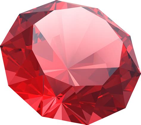 Download HD Red Diamond Png Clipart Image - Transparent Background Ruby ...