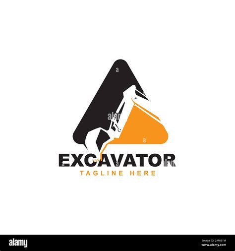 Excavator logo design vector template.backhoe symbol Stock Vector Image ...