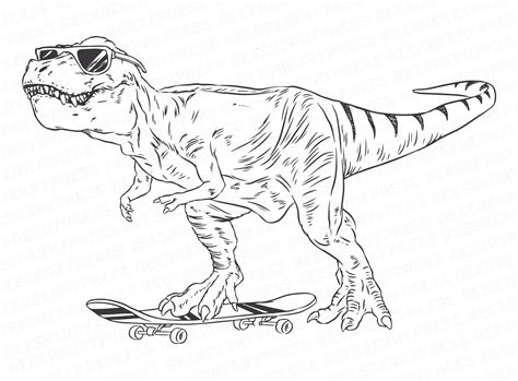 T Rex Dinosaur Clipart Black And White - Download Dinosaur Rex ...