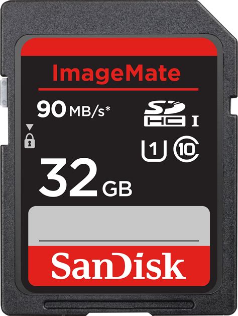 SanDisk 32GB ImageMate SDHC UHS-1 Memory Card - 90MB/s, C10, U1, Full ...