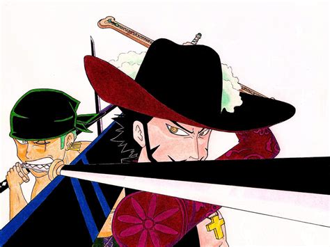 MIHAWK VS ZORO by Neji-fate on DeviantArt