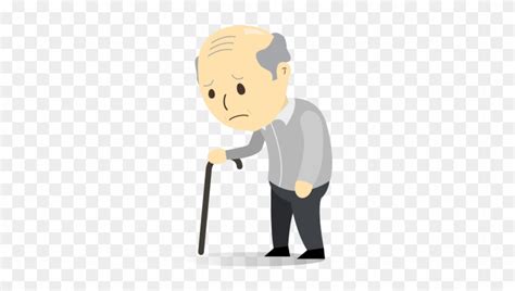 Sad Clipart Elderly - Sad Old Man Cartoon - Free Transparent PNG ...