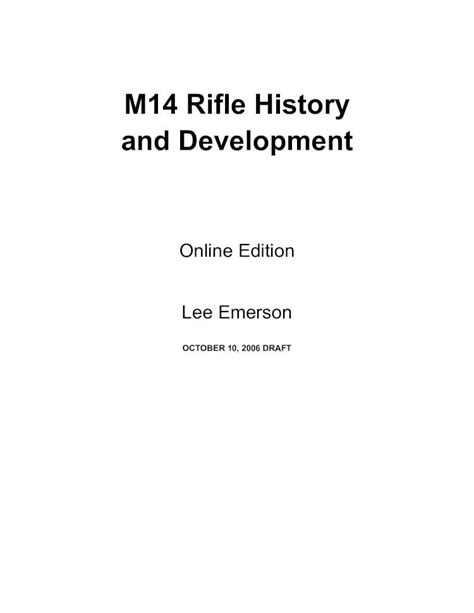 (PDF) M14 Rifle History and Development - DOKUMEN.TIPS