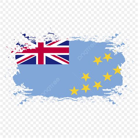 Tuvalu Flag Vector PNG Images, Tuvalu Flag In Brush Stroke Free Vector ...