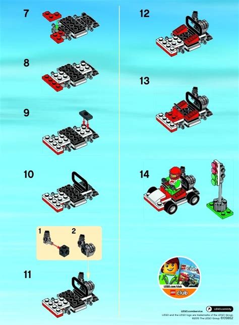 LEGO Go-Kart Racer Instructions 30314, City | Lego design, Lego ...