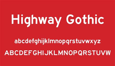 Highway Gothic free font