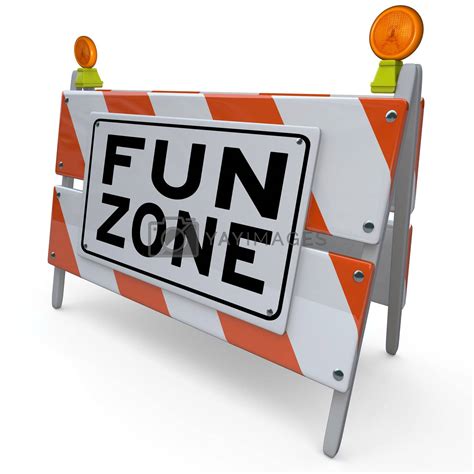 Fun Zone Barricade Construction Sign Kids Playground by iQoncept ...