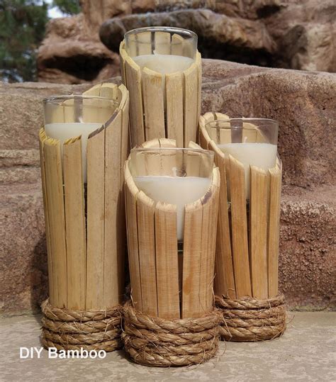 Some Easy DIY Bamboo Projects in 2020 | Bamboo candle, Bamboo candle ...