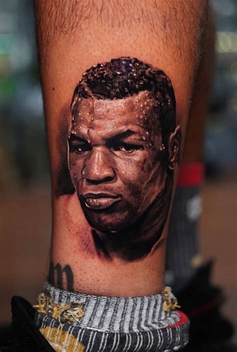 Mike Tyson Tattoo, Back Tattoos For Guys, Portrait Tattoo, Ink, India Ink