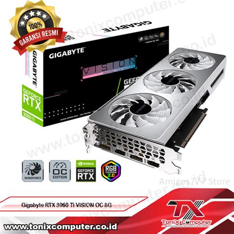 Gigabyte GeForce RTX 3060 Ti 8GB GDDR6 Vision OC Rev2.0 – GV ...