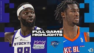 Oklahoma City Blue vs. Stockton Kings - Game Highlights by @NBA G ...