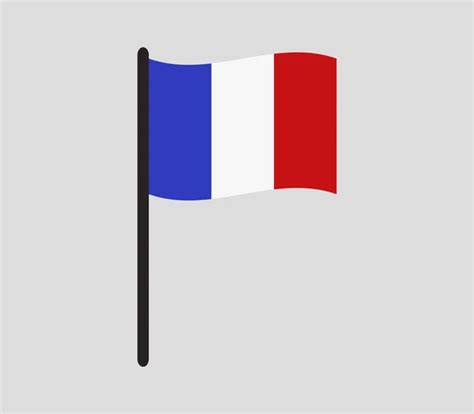 Bandera De Icono De Francia Estilo De Dibujos Animados Vector De | The ...