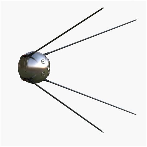 3d sputnik 1 model