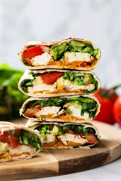 Healthy Chicken Avocado Wraps | Veronika's Kitchen