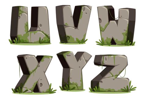 Jungle font, part 4 1265640 Vector Art at Vecteezy