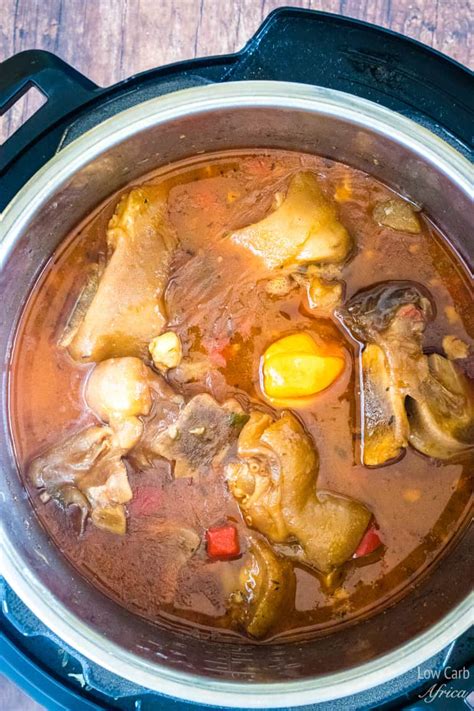 Cow Foot Soup (Cow Heel Soup) - Low Carb Africa