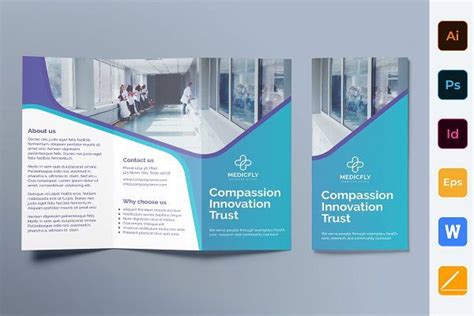 Medical Clinic Brochure Trifold in 2020 | Trifold brochure, Trifold ...