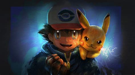 HD wallpaper: Pokémon, Artwork, Pikachu, Ash Ketchum | Wallpaper Flare