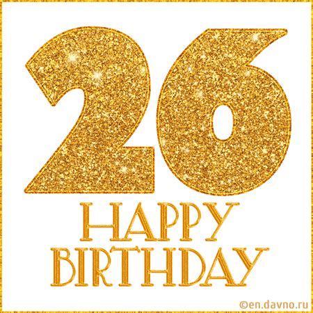 Happy 26th Birthday Animated GIFs - Download on Funimada.com