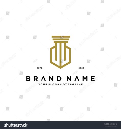 Attorney Logo Design Vector Template Stock Vector (Royalty Free ...