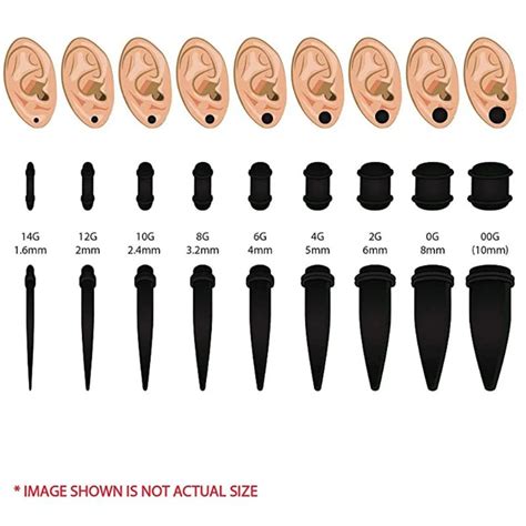 Gauge Sizes Ears | ubicaciondepersonas.cdmx.gob.mx