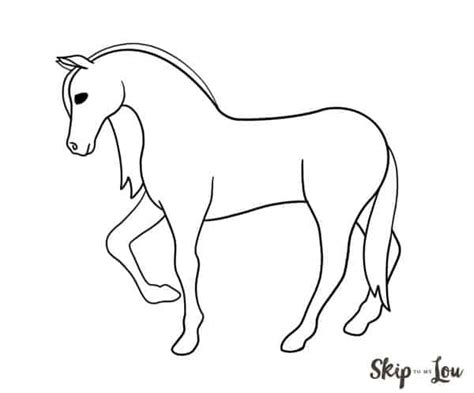 Horse Drawing Ideas Step By Step - Delicate-Cloudlet