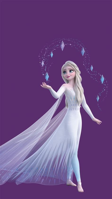 Elsa from Frozen in a White Dress