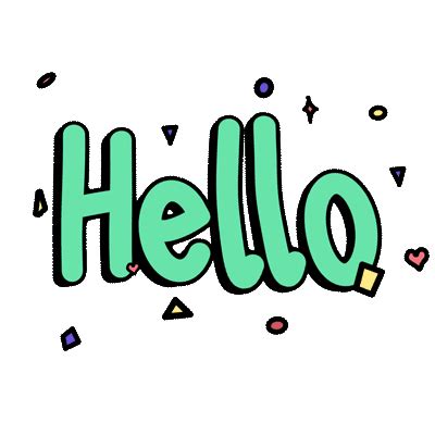 Hello Sticker - Royalty-Free GIF - Animated Sticker - Free PNG ...