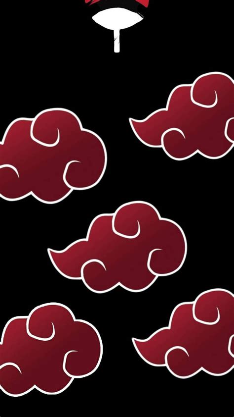 Download Uchiha Symbol Akatsuki Cloud iPhone Wallpaper | Wallpapers.com